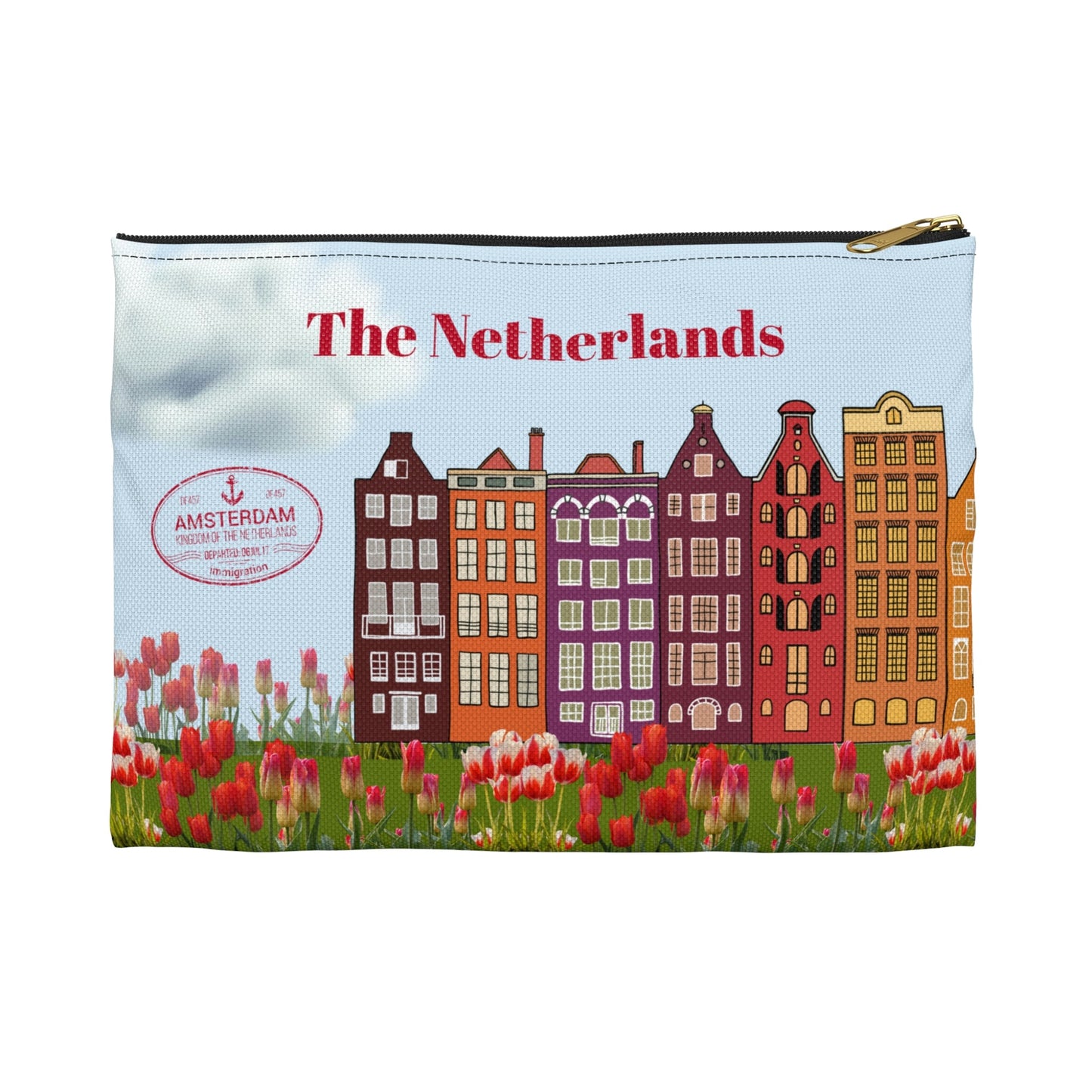 The Netherlands Accessory Pouch, Windmill Bag Atlas Wanderlust