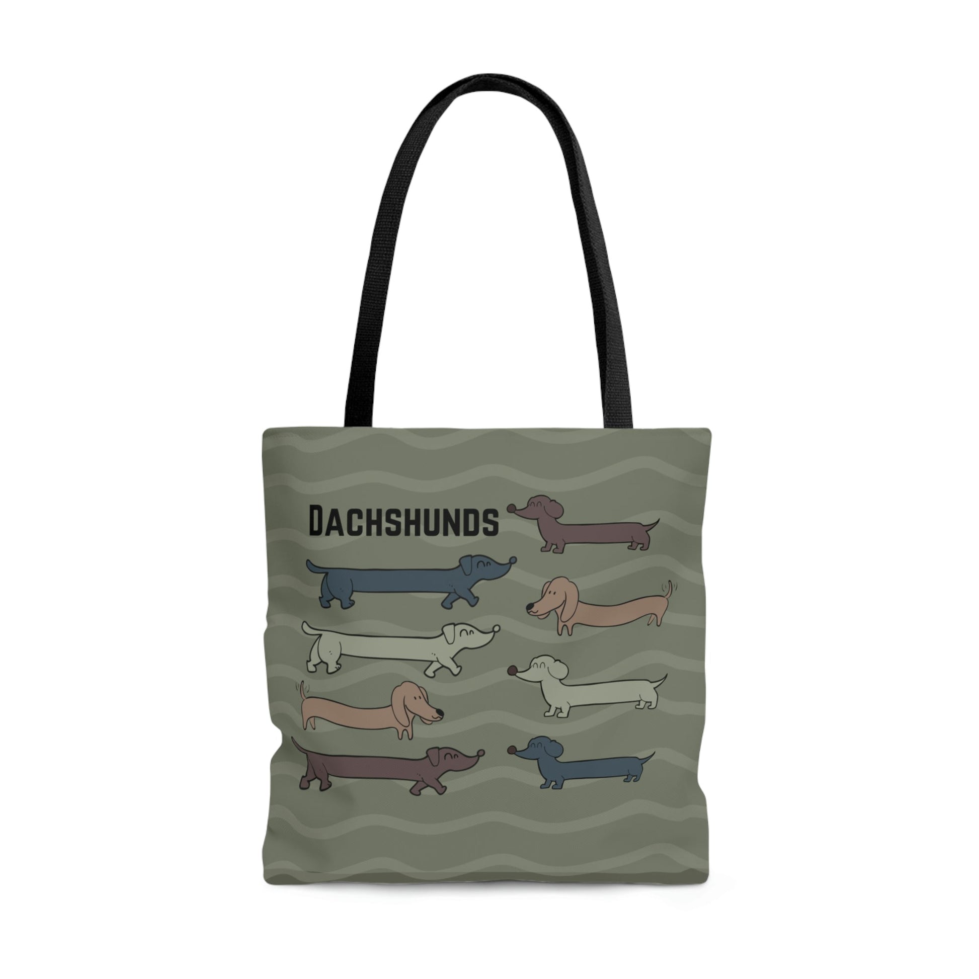 Dachshund Tote, Houndogs Atlas Wanderlust