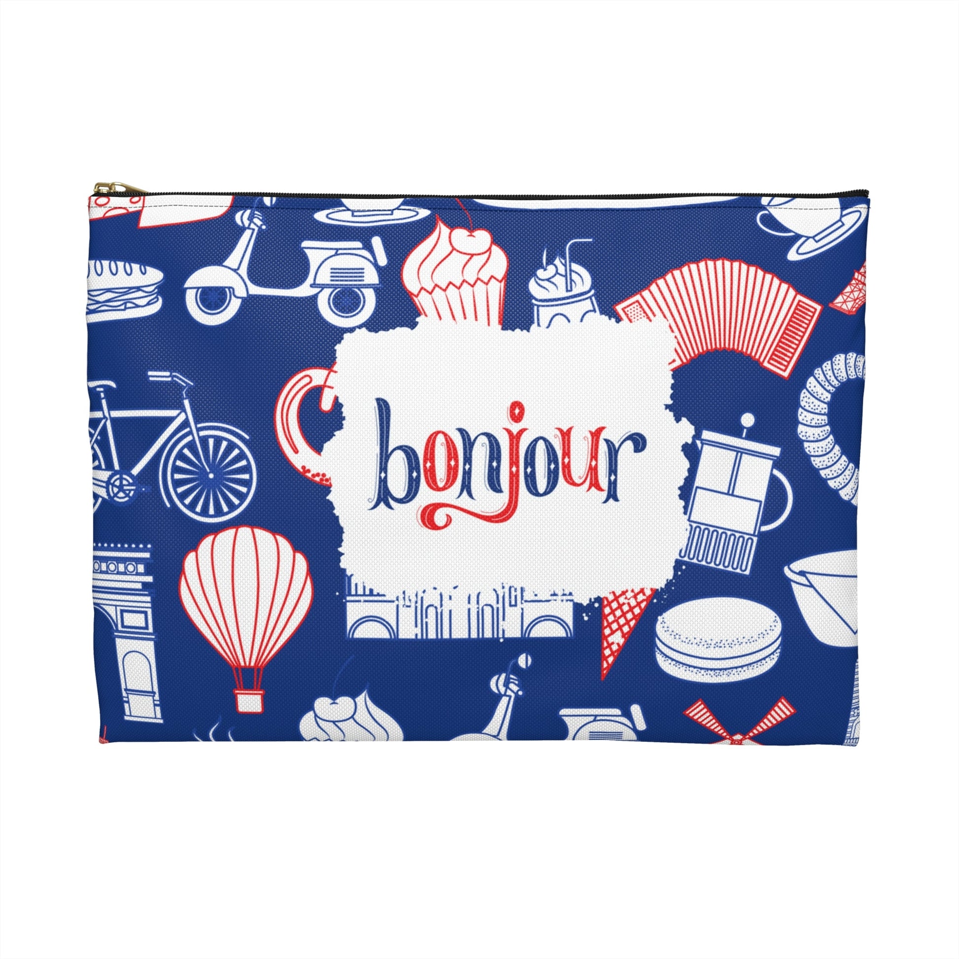 French Accessory Pouch, Bonjour Bag Atlas Wanderlust