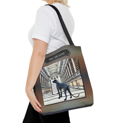 Great Dane Tote Bag, Modern Atlas Wanderlust