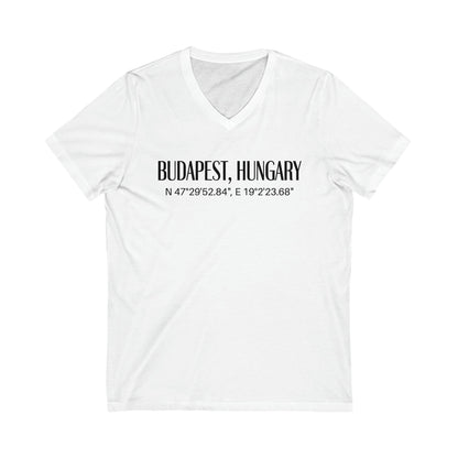 Budapest, Hungary Coordinates V-Tee Atlas Wanderlust